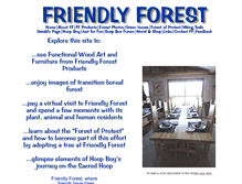 Tablet Screenshot of friendlyforest.ca